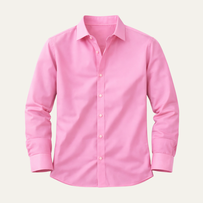 Men's Stretch Shirt Lightweight Solid Color - Fashinoza