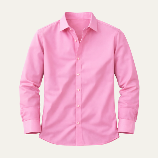 Men's Stretch Shirt Lightweight Solid Color - Fashinoza