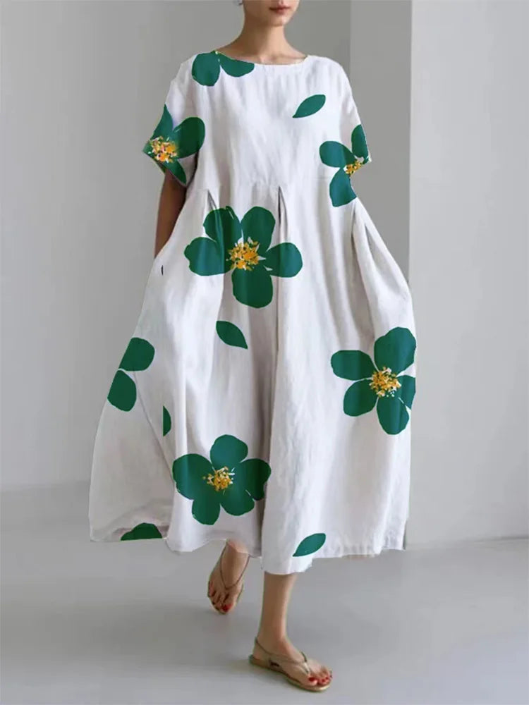 Women's Floral Summer Dress Soft Comfortable