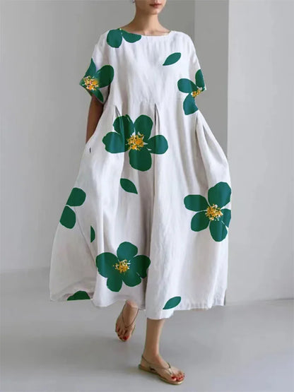 Women's Floral Summer Dress Soft Comfortable