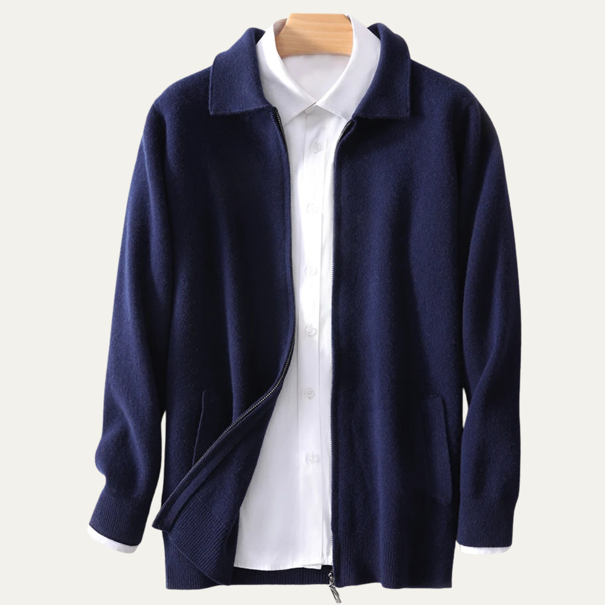 Men's Soft Wool Cardigan Sweater