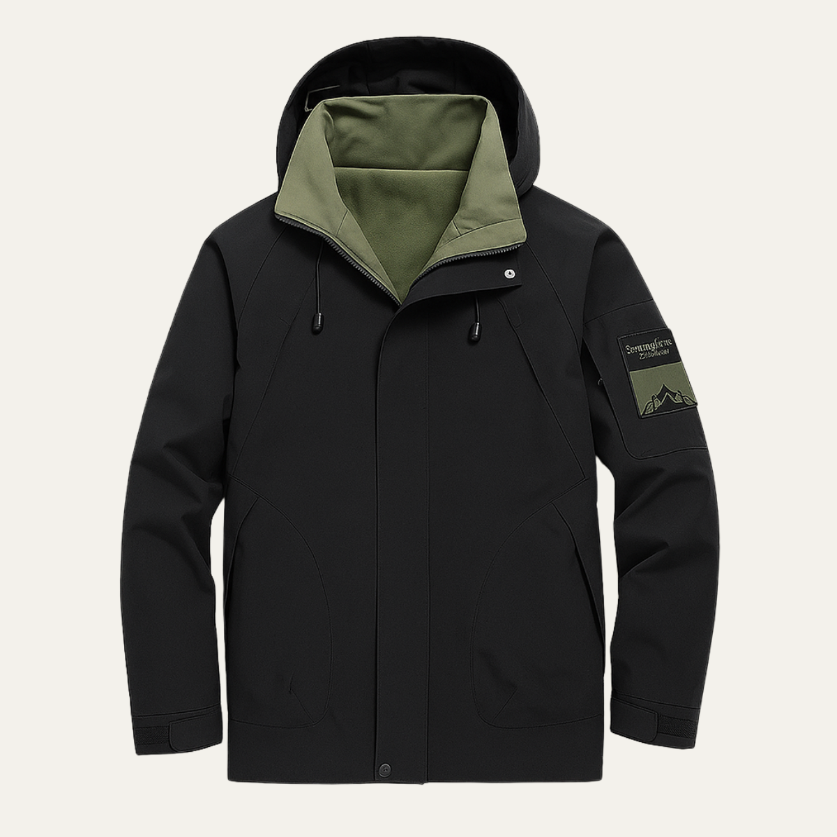 Waterproof Rain Jacket Windproof Hooded Outdoor Coat - Fashinoza