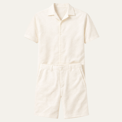 Men's Casual Summer Shirt Shorts Set - Fashinoza