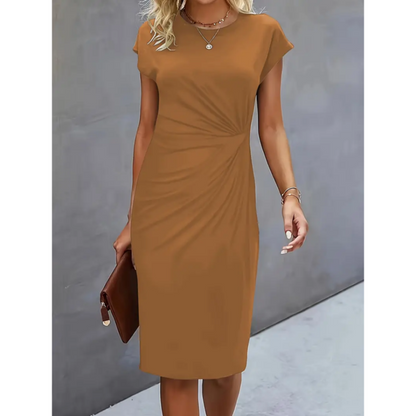 Women's Short Sleeve Midi Dress