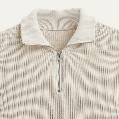 Men's Half Zip Knit Sweater Lightweight