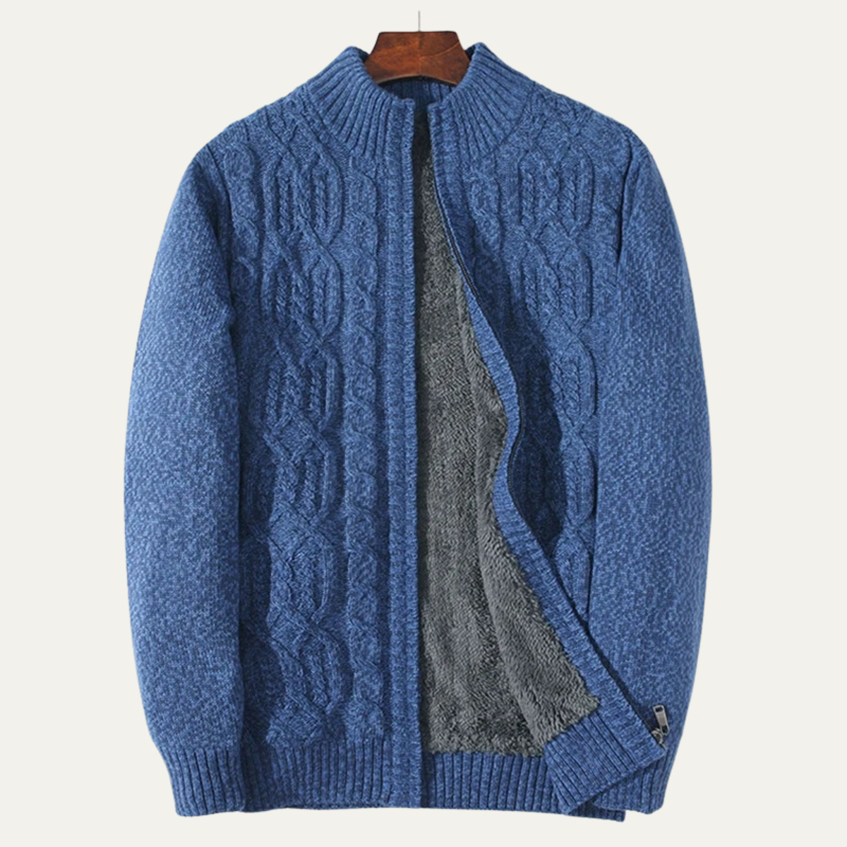Men's Thick Wool Fleece Cardigan