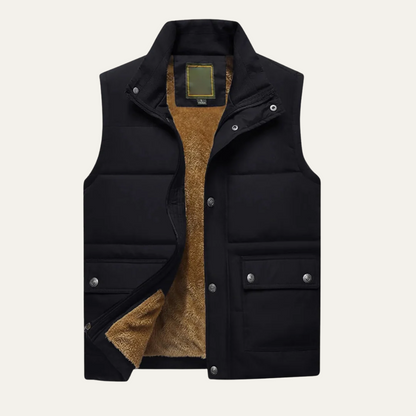 Men's Winter Puffer Vest Fleece Lined - Fashinoza