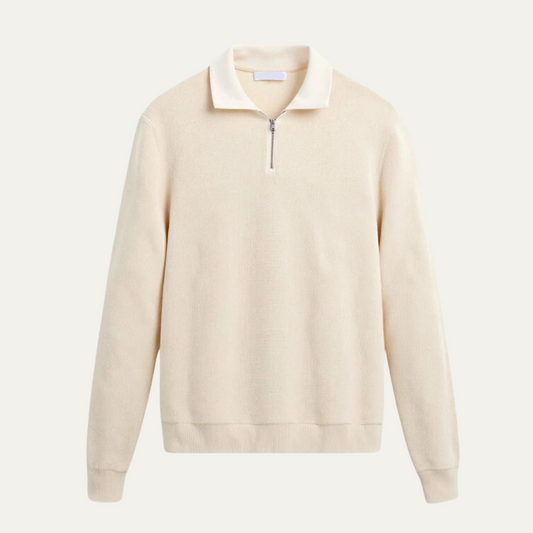 Men's Half Zip Knit Sweater Lightweight - Fashinoza