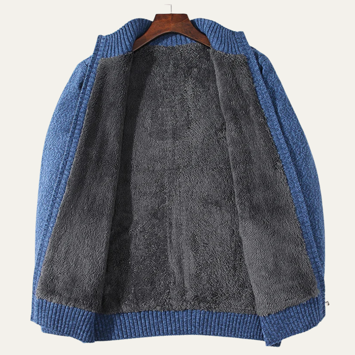 Men's Thick Wool Fleece Cardigan