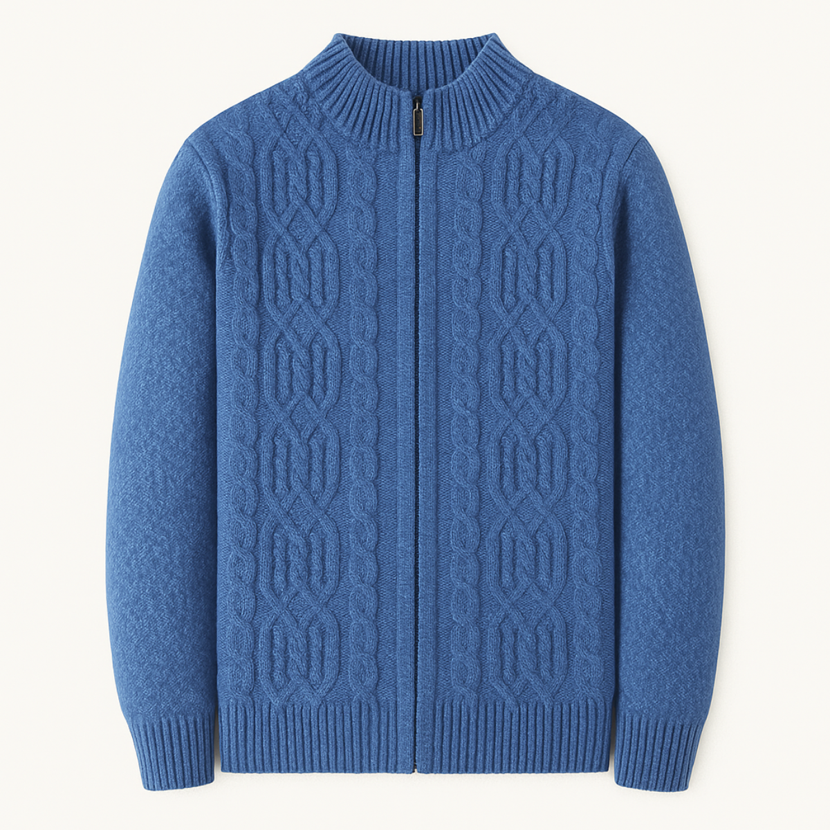 Men's Thick Wool Fleece Cardigan - Fashinoza