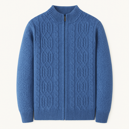Men's Thick Wool Fleece Cardigan - Fashinoza