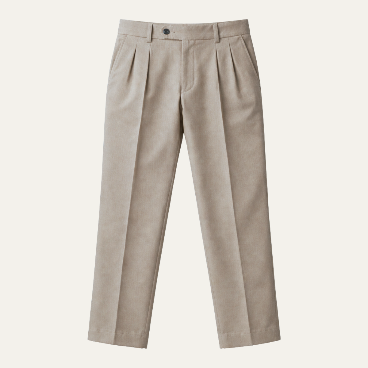 Men's Linen Loose Fit Pants Breathable Beige - Fashinoza