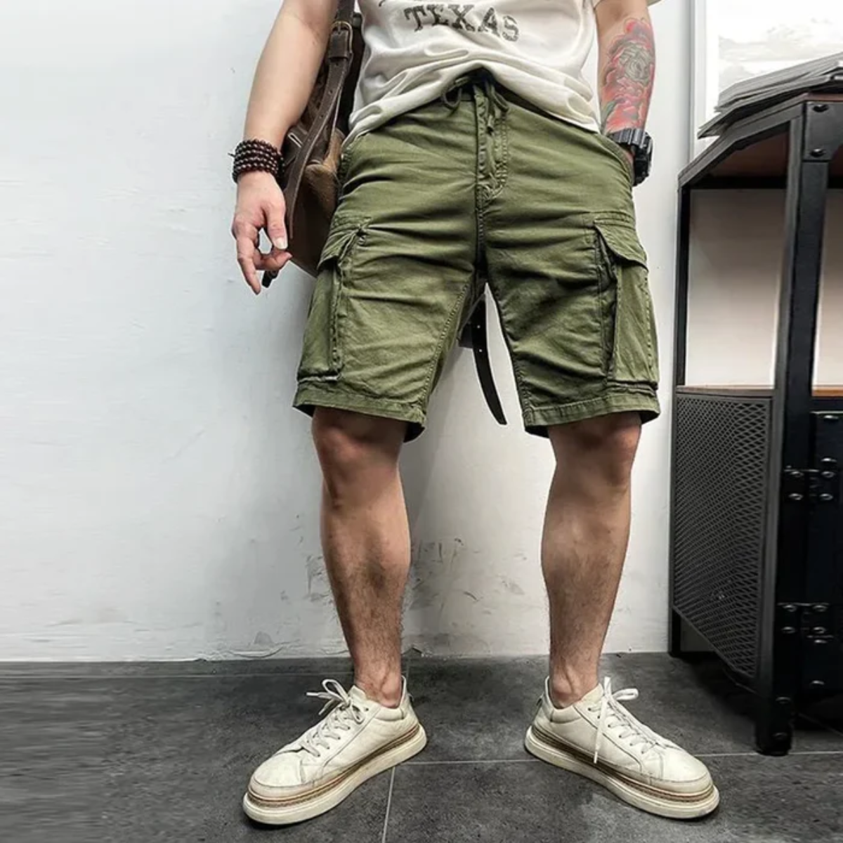 Men's Cargo Shorts Durable Cotton With Pockets