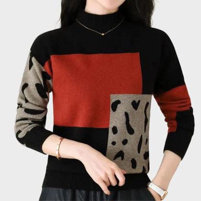 Women's Long Sleeve High Neck Sweater