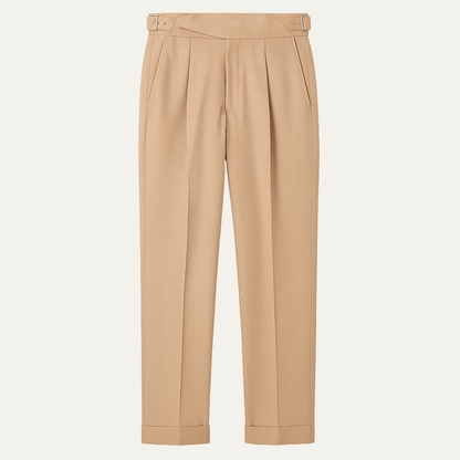 Men's Slim Fit Straight Dress Pants High Waist - Fashinoza