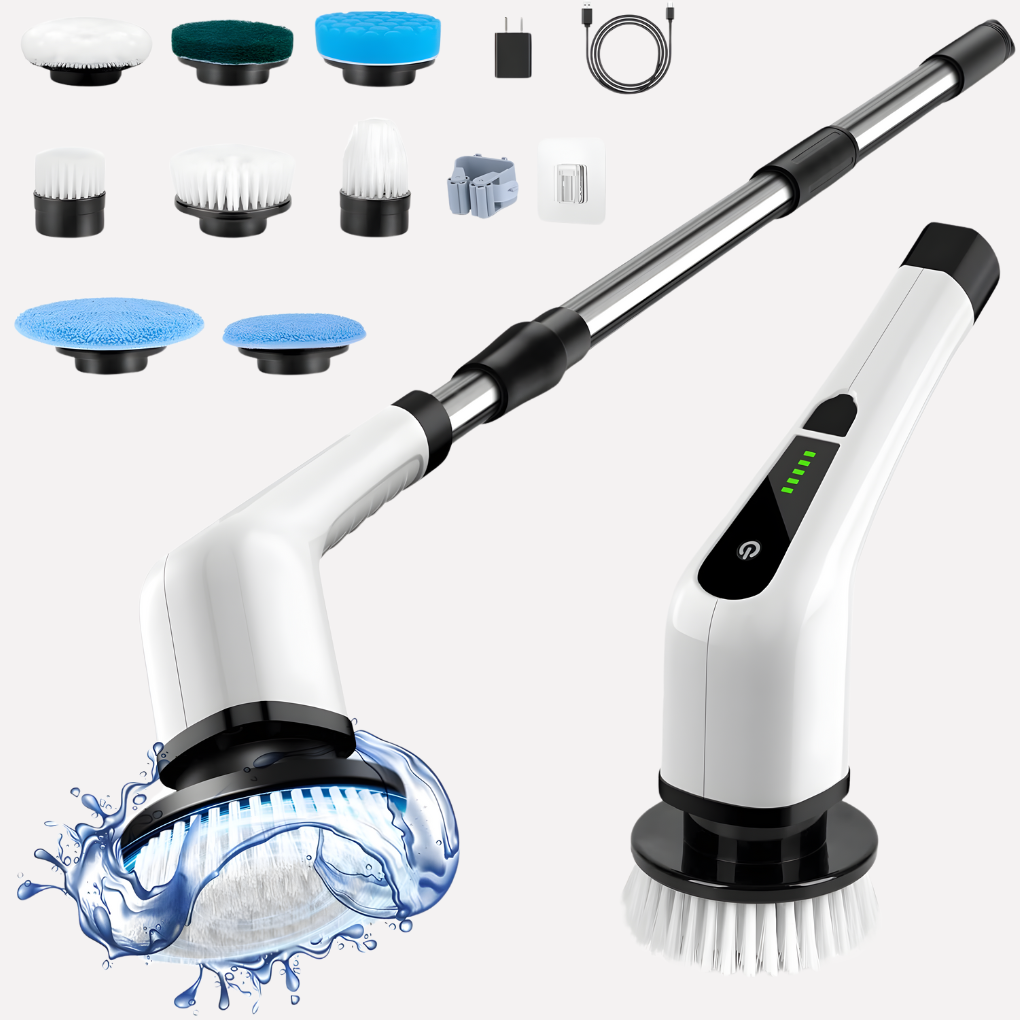 Cordless Cleaning Brush Adjustable Heads - Fashinoza