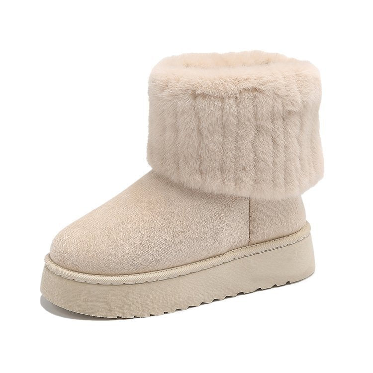 Madison | Women's Winter Fur Trim Ankle Boots Caliboot
