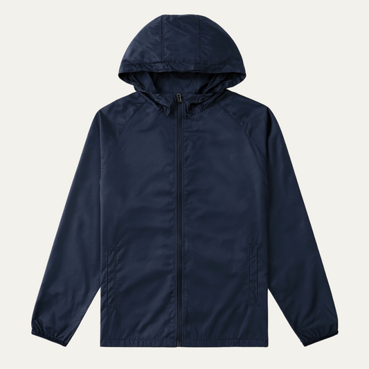 Men's Lightweight Hooded Windbreaker Jacket - Fashinoza