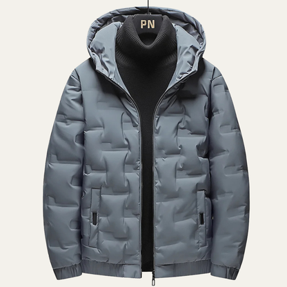 Men's Insulated Ski Jacket Warm Gray