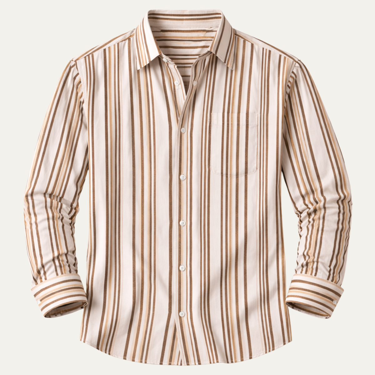 Lecco Men's Striped Dress Shirt Slim Fit - Fashinoza