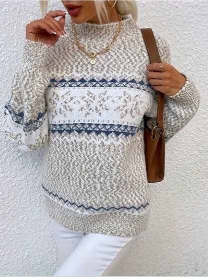 Women's Geometric Pattern Sweater