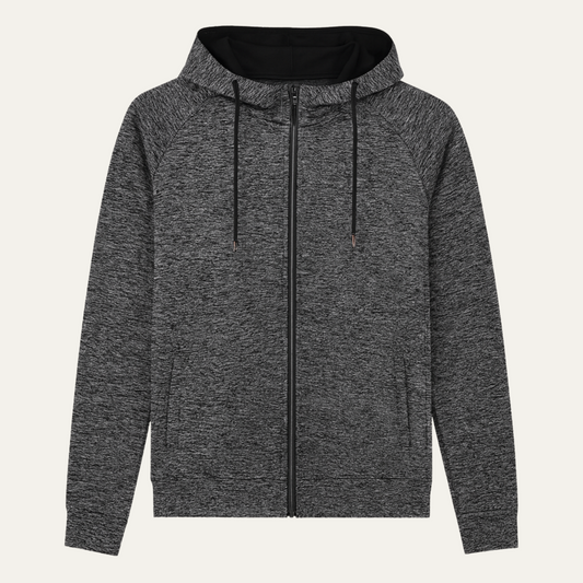 Men's Casual Hooded Zip Up Jacket - Fashinoza