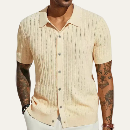 Men's Casual Knit Polo Shirt