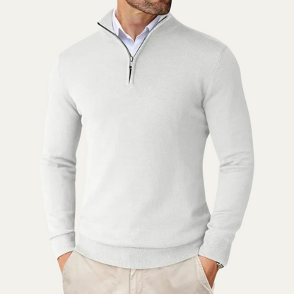 Men's Half Zip Knit Sweater Casual