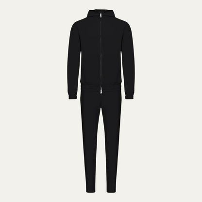 Men's Modern Lounge Wear Set Black - Fashinoza