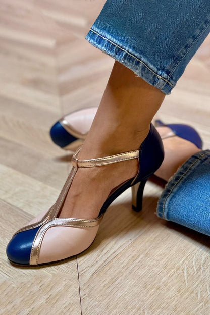 Women's Mary Jane Closed-Toe T-Strap Shoes