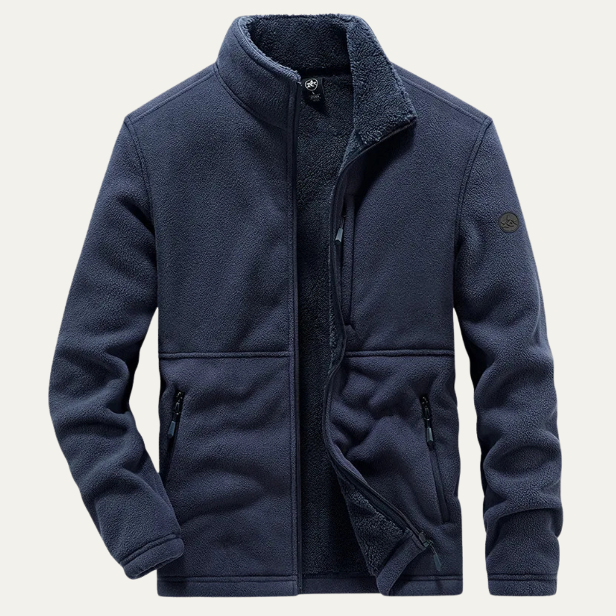 Men's Fleece Sherpa Zip Up Jacket Warm Winter Coat