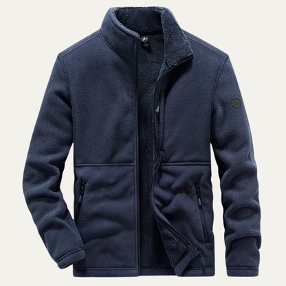 Men's Fleece Sherpa Zip Up Jacket Warm Winter Coat