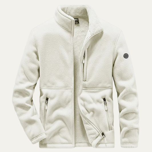 Men's Fleece Sherpa Zip Up Jacket Warm Winter Coat - Fashinoza