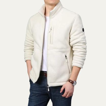Men's Fleece Sherpa Zip Up Jacket Warm Winter Coat
