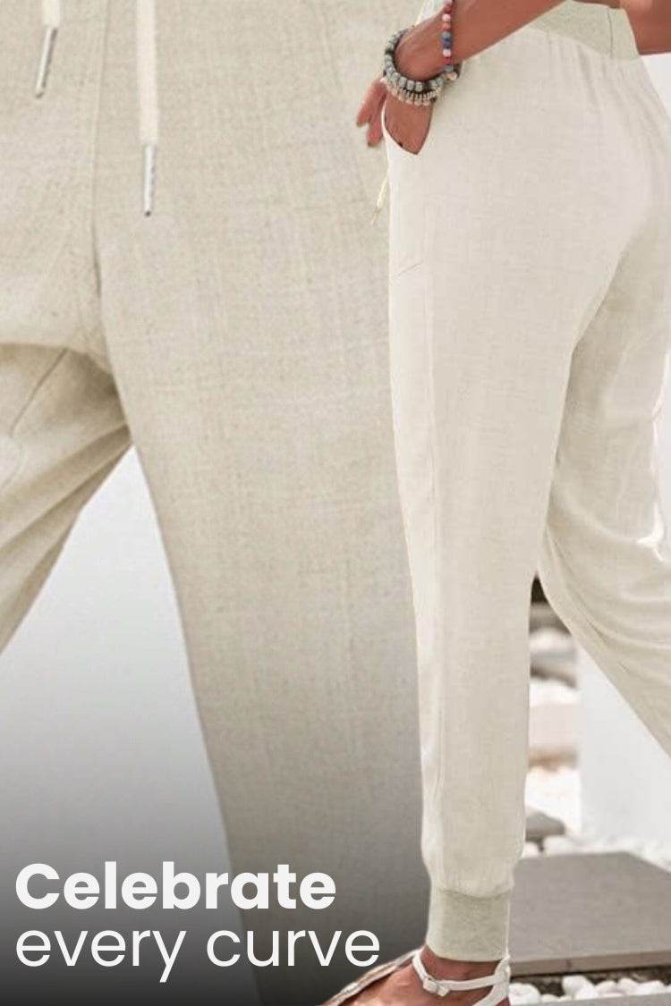 Women's Drawstring Jogger Pants Elastic Ankle Cuffs