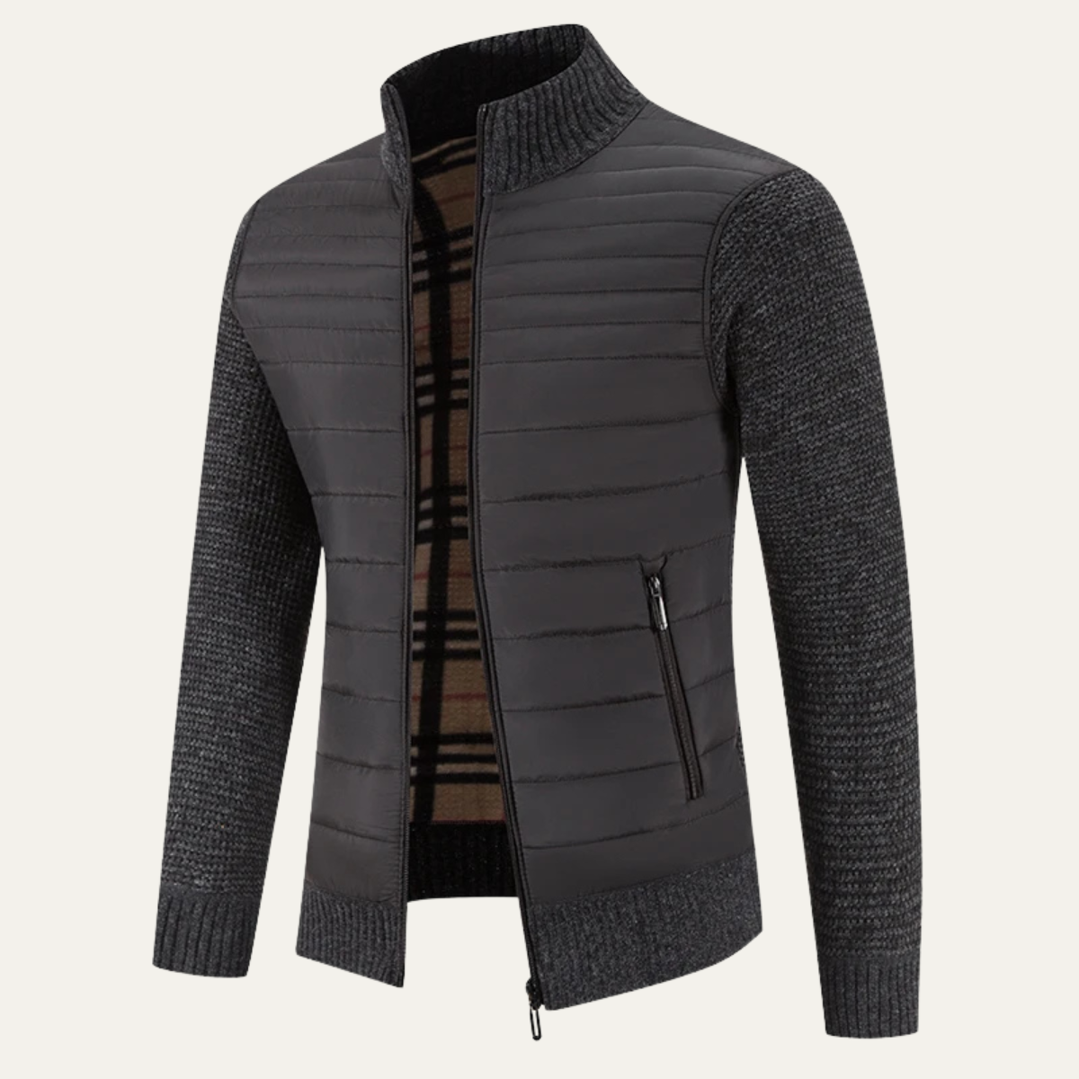 Men's Winter Fleece Knit Jacket