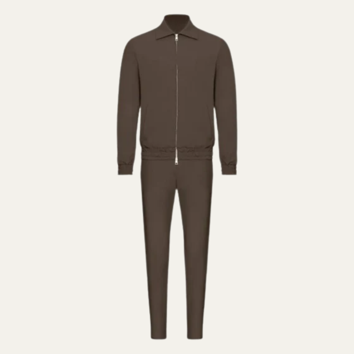 Men's Modern Lounge Wear Set Brown - Fashinoza