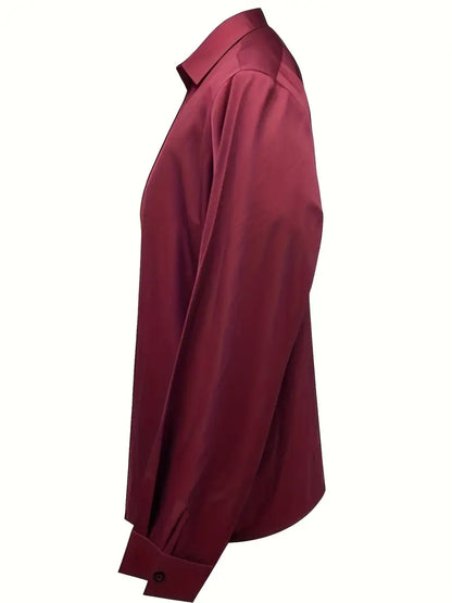 Women's Collared V-Neck Blouse