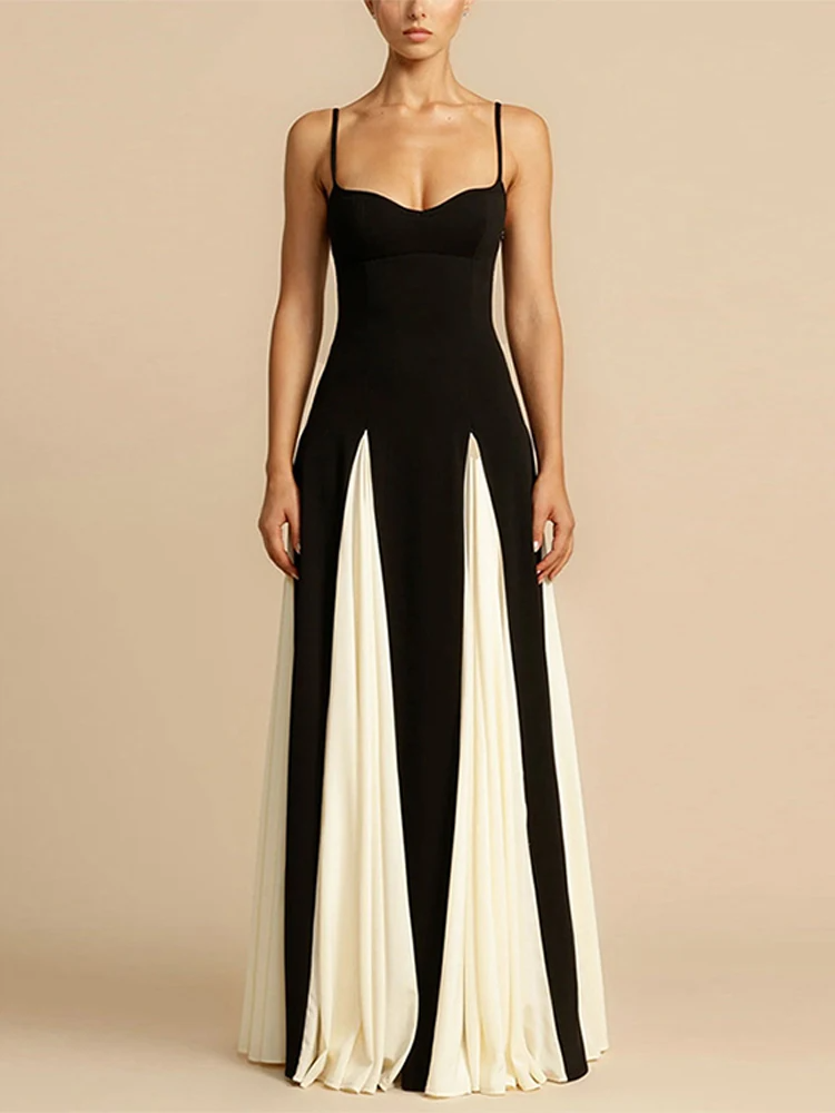 Elegant Two-Tone Evening Gown