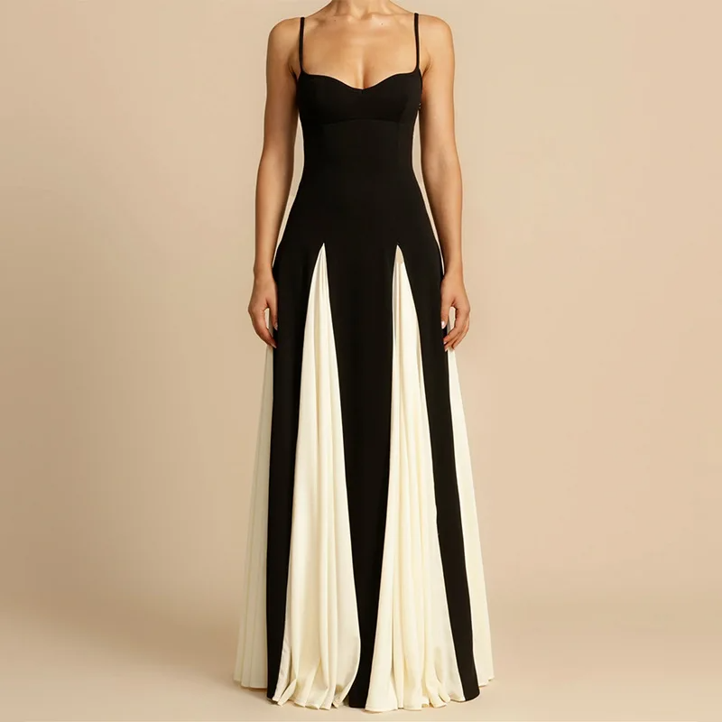 Elegant Two-Tone Evening Gown