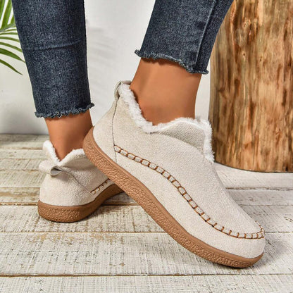 Women's Slip-On Boots Stitch Detail