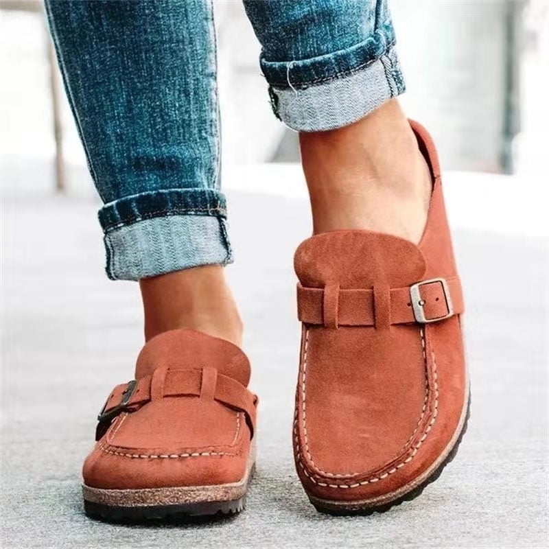 Jasmine | Womens Buckle Slip On Loafers