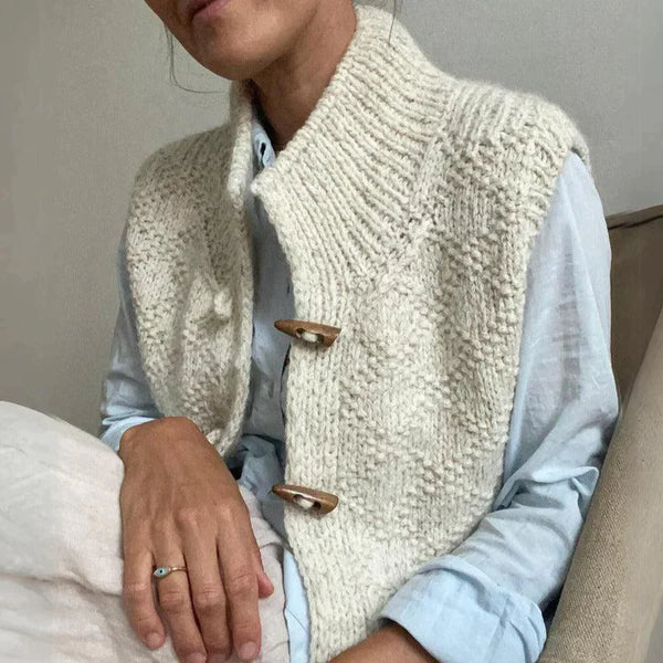 Women's Sleeveless Cardigan Elegant