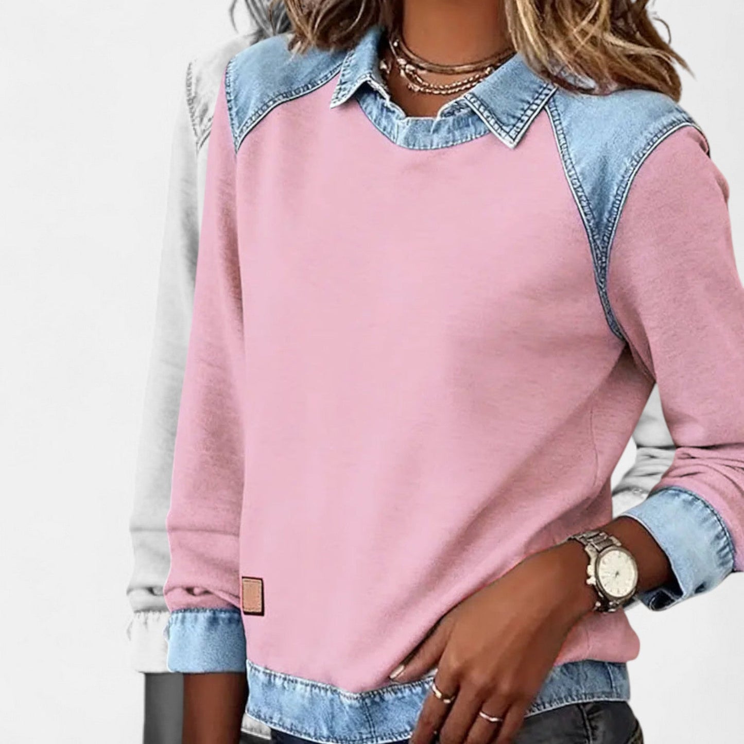 Women's Collared Long Sleeve Sweater