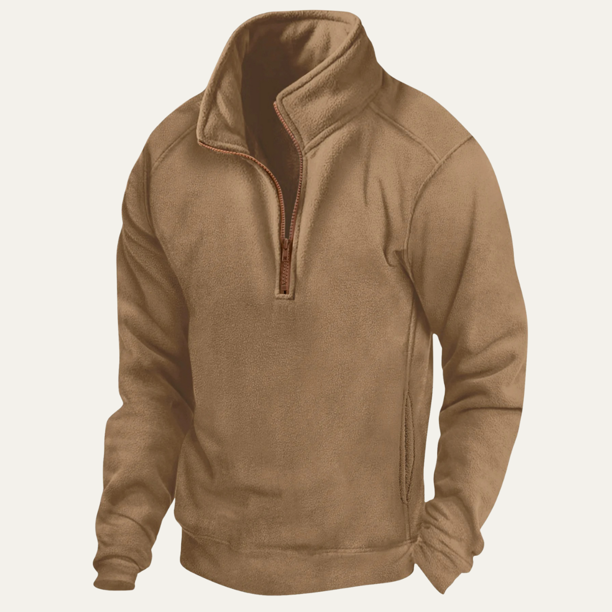 Men's Tactical Fleece Sweater Quarter Zip Collar