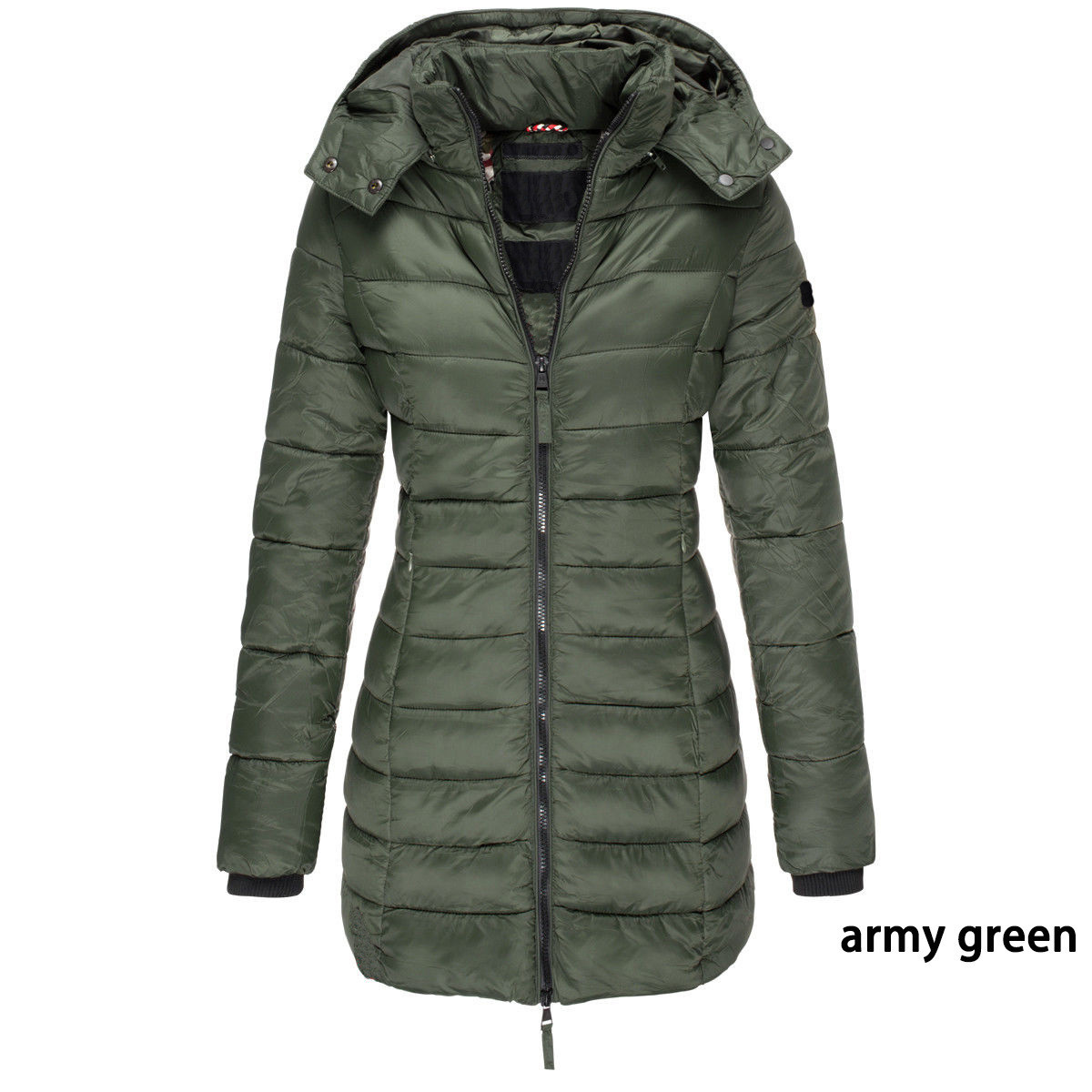 Long Quilted Winter Puffer Coat for Women