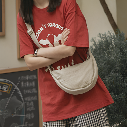 Women's Nylon Shoulder Bag Spacious - Fashinoza