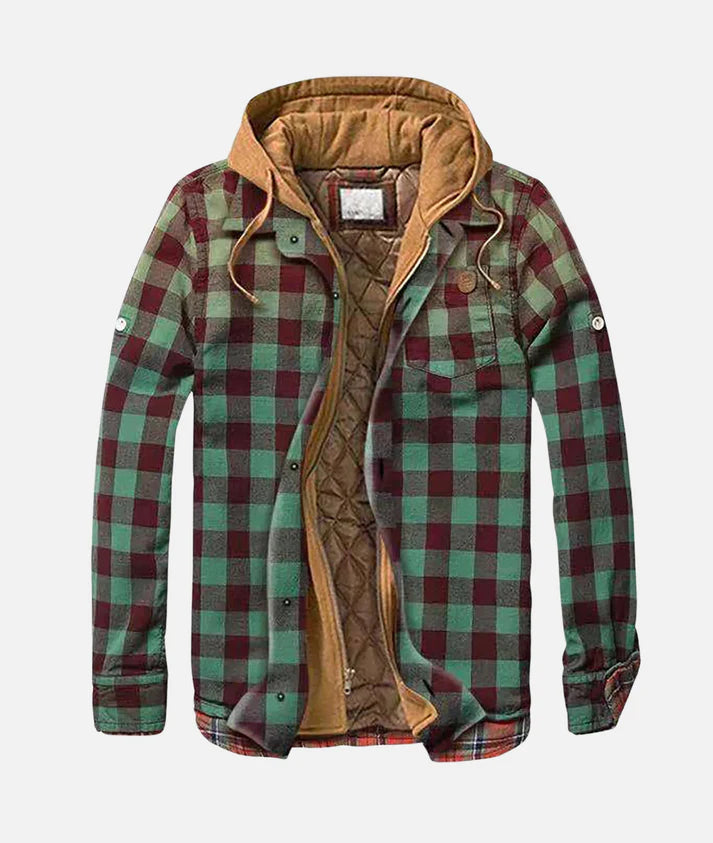 Charles | Men's Patchwork Lined Warm Hooded Jacket