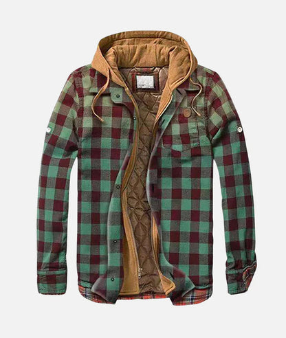 Charles | Men's Patchwork Lined Warm Hooded Jacket
