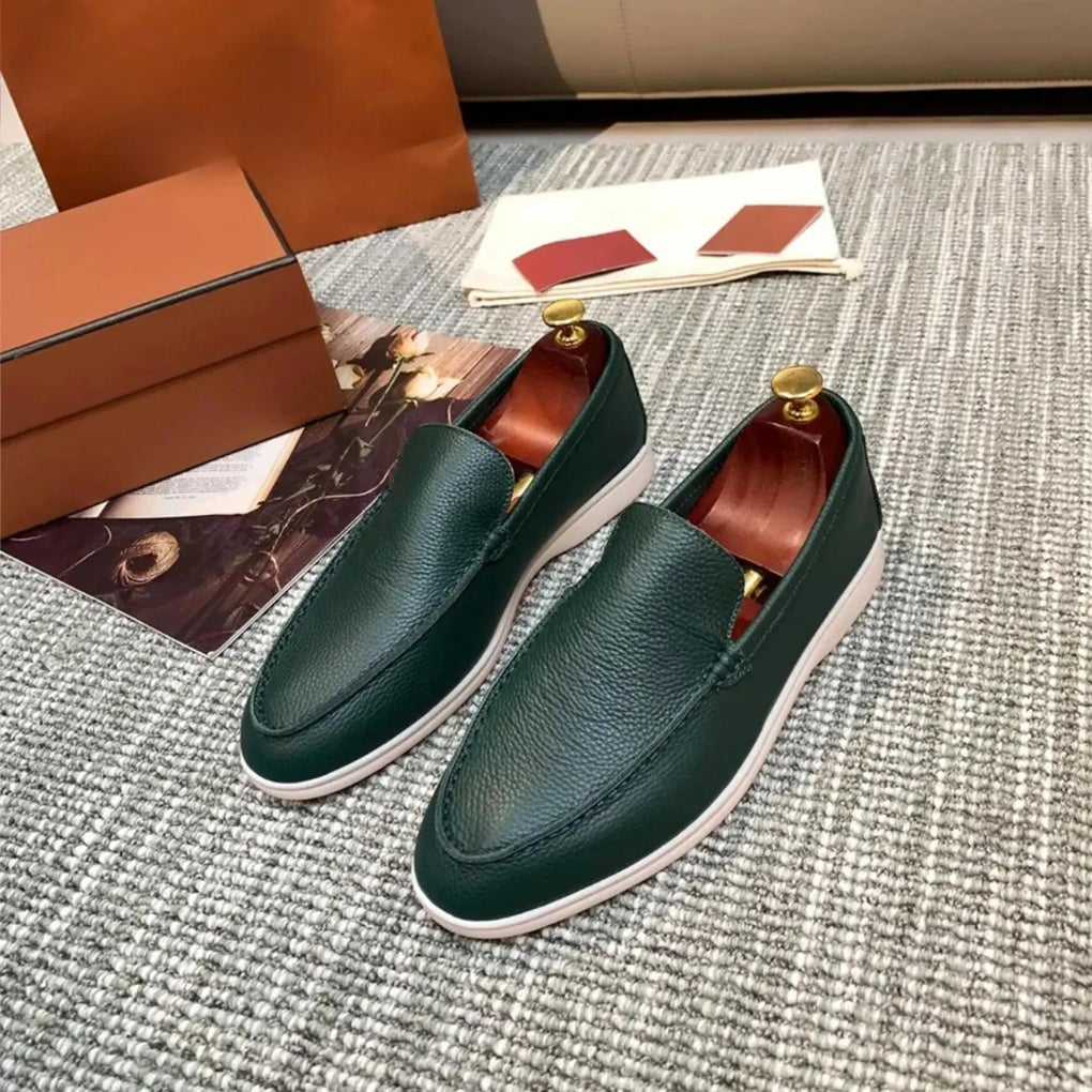 Ladies Loafers Elegant Leather Black